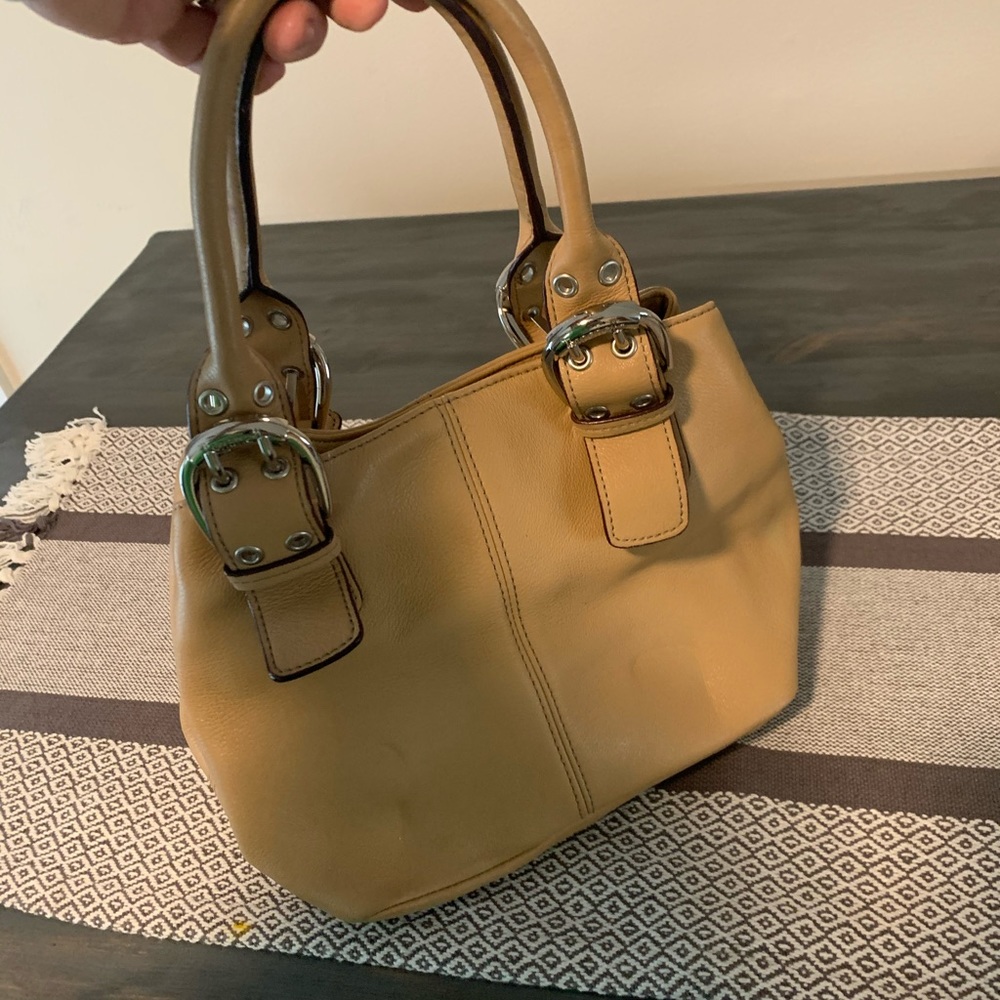 NWOT-Tignanello- Beige handbag-very roomy inside.